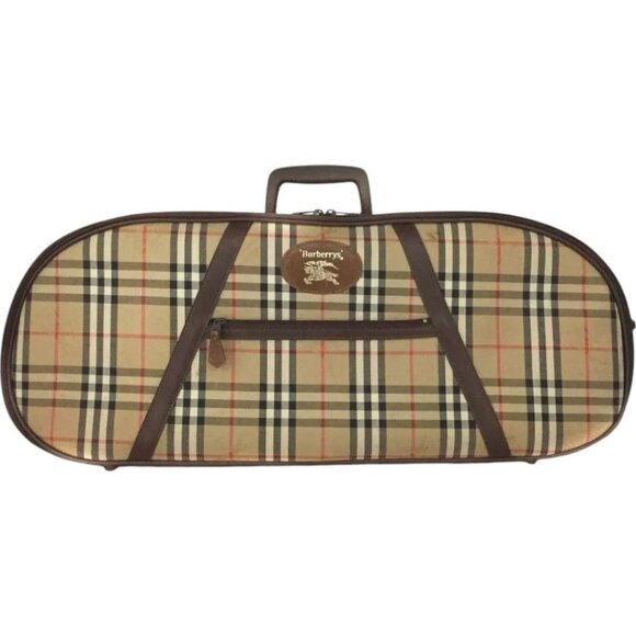 227246AY (X3) Burberry Case Case Violin Beige PVC - Picture 1 of 13